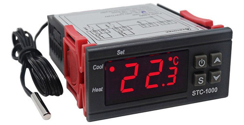 Controlador de temperatura de termostato digital Stc-1000 110/220 v