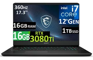 Msi Vector Gp76 360hz Ci7-12va 16gb, 1tb Ssd Rtx3080ti 16gb