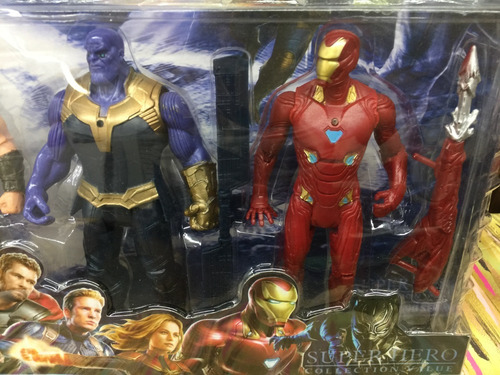 Imagen 2 de 3 de Avengers Set Juguetes X5