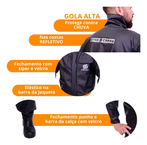 Roupa De Motociclista Motoboy Motociclista Para Chuva