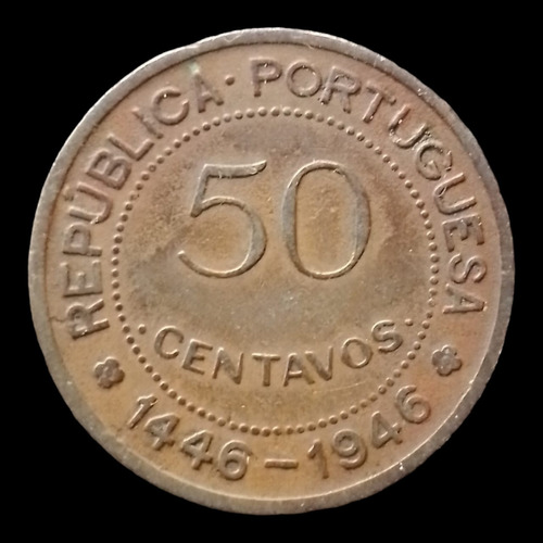 Moneda 50 Centavos De Guinea Bissau 1946