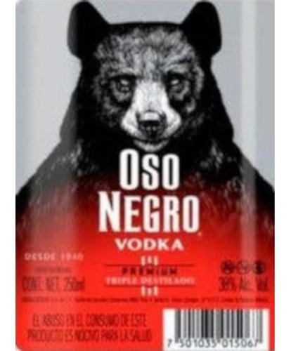 Pack De 2 Vodka Oso Negro 200 Ml