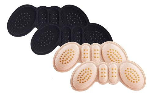 Timotech 4 Pares De Almohadillas Antideslizantes De Talón Color Beige