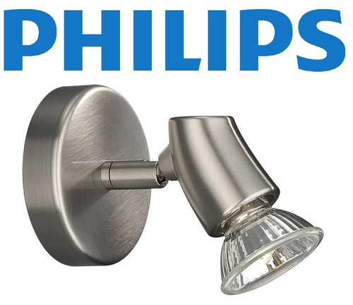 Kit 6 Spot Sobrepor Metal Escovado Philips Biv Direcionável