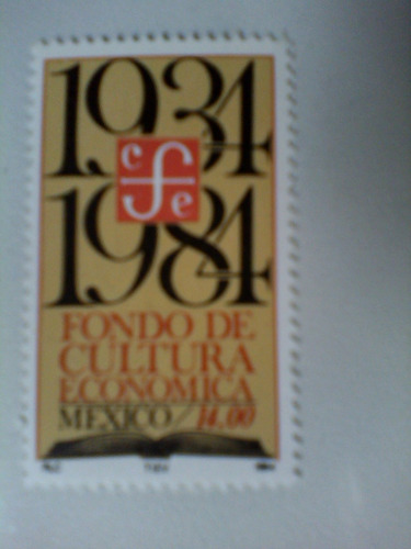 Fondo De Cultura Economica Mexico Timbre Postal Conmemorativ