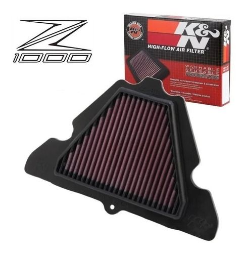 Filtro Ar Esportivo K&n Kn Ka-1111 Kawasaki Z1000 2011-2020