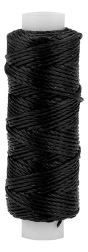 Hilo De Nailon Encerado De 25 Yardas. (22,9 M) Negro 12...