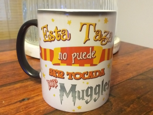 Taza Mágica Harry Potter No Puede Ser Tocada X Muggles Nombr