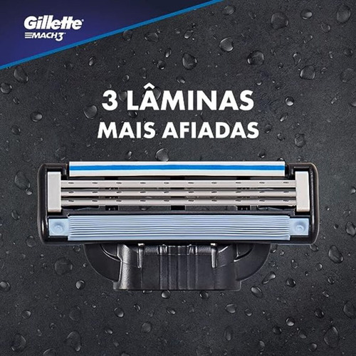 Kit Aparelho De Barbear + Carga Gillette Mach3