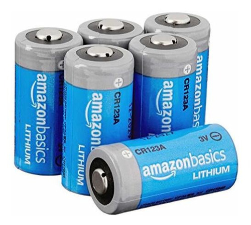 6 Paquete Lithium Cr123a Batería De 3 Voltios 10 Años...