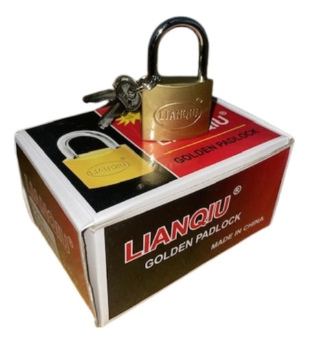 Candado Hierro Bronceado 38 Mm X 6 Unidades Bronce