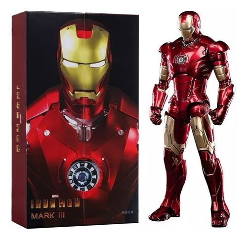 Boneco de ação colecionável Iron-man Mark 3 Marvel - Zd Toys