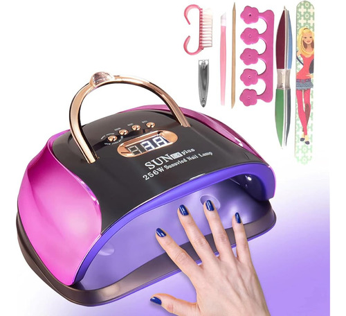 Lámpara De Uñas De Gel Uv 256w Esmalte De Uñas De Gel Rápido