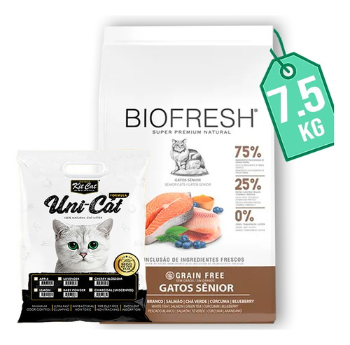 Biofresh Gato Senior Salmon 7,5 Kg + Obsequio 