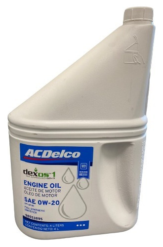 Aceite Acdelco 0w20 4litros Gm Gen3 Chevrolet 98553895