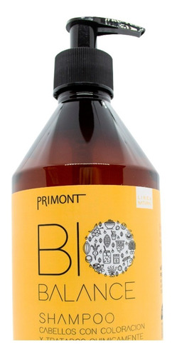 Primont Bio Balance Shampoo Vegano Pelo Teñido Dañado 500ml