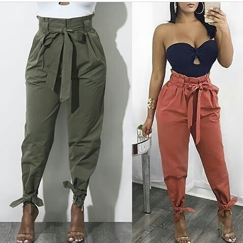 Pantalon Alto Arruche Lazo Moda 2018 Mercado Libre