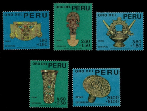 Artesanías En Oro - Cultura Chimú - Perú - Serie Mint 