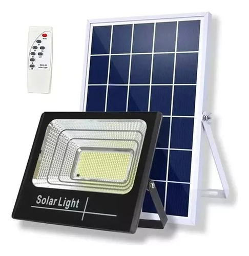 Lampara Foco Solar 100w + Panel Solar Control Remoto