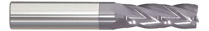 Zoro Select 215-001056 Carbide End Mill,1/2in,4fl,single Aad