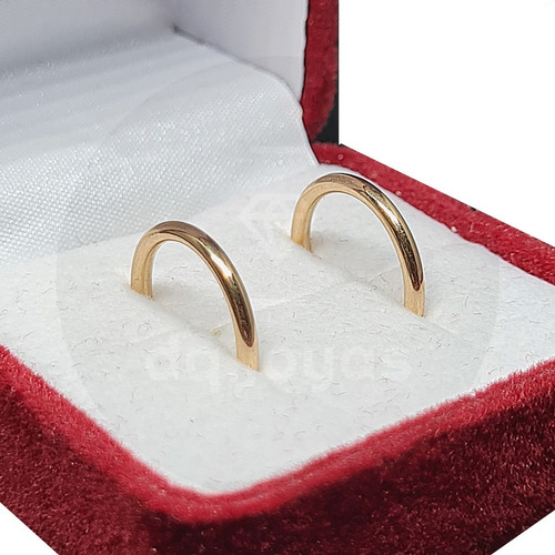 Aros Argolla Número 1 Oro 18k (18 Kilates)