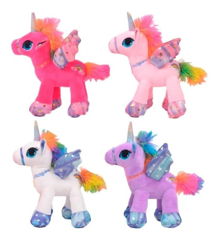 Hermoso Peluche Suave Unicornio 28cm Juguete Niñas