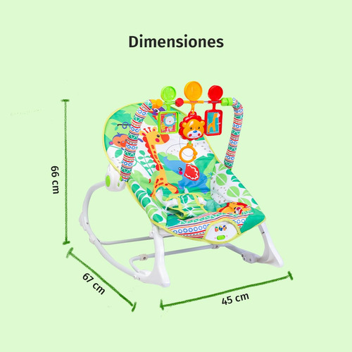 Bouncer Mecedora Plegable Para Bebé Rocker