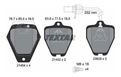 Pastilhas De Freio Diant. Audi S4 Sedan 1997-2002 B5