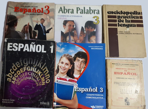 Libros De Español Lote 6 Pzas