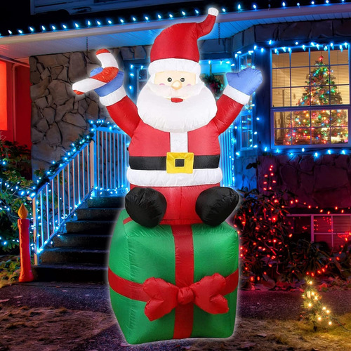 - Sd Mc Decoraciones Navideñas 180 Cm, Inflables, Led,