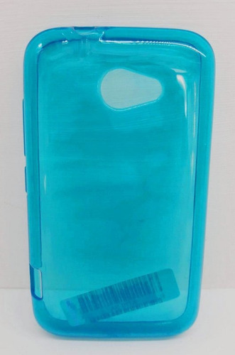 X110 Lanix Silicon Azul Tpu Sencillo Traslúcido