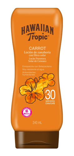 Protector Solar Loción Hawaiian Tropic Carrot Fps 30 240ml