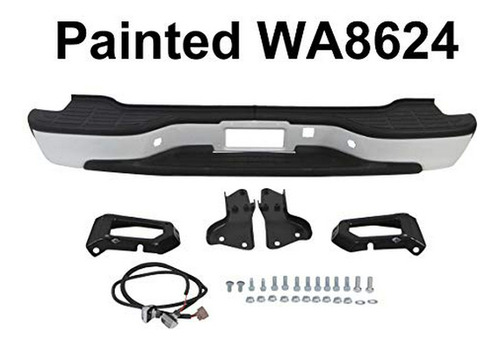 Defensas - Painted White Rear Step Bumper Full Assy ******* 