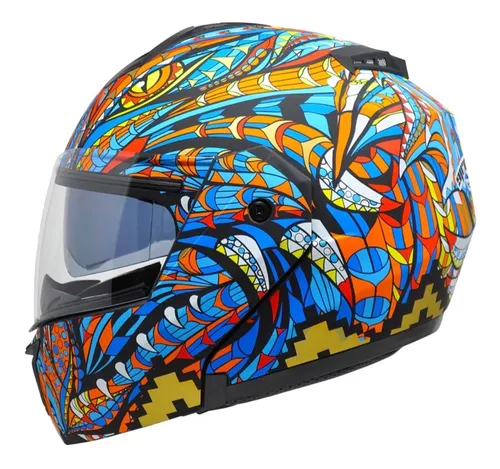 comprar Casco Kov Stealth Alebrije Azul