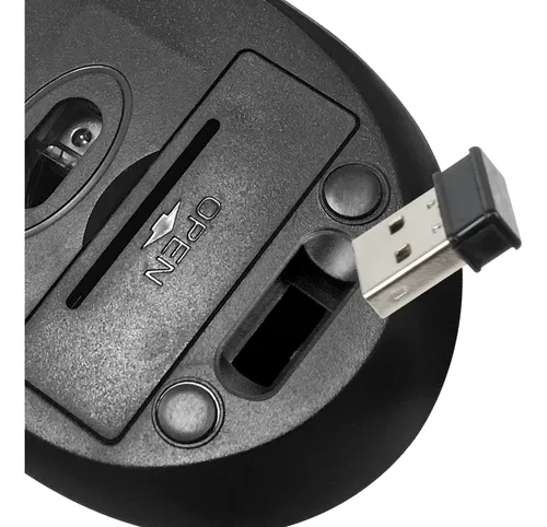 Mouse Inalámbrico Klipxtreme Kmw-330bk Negro