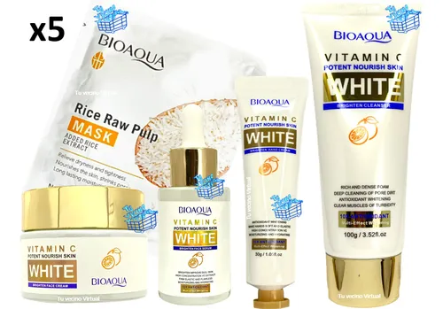 Bioaqua Kit X5 Vitamina C White - g a $8780