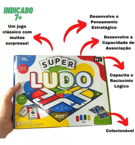 Jogo De Mesa Super Ludo Premium Pais & Filhos