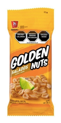 Cacahuates Barcel Golden Nuts Salados 100g 10pzas