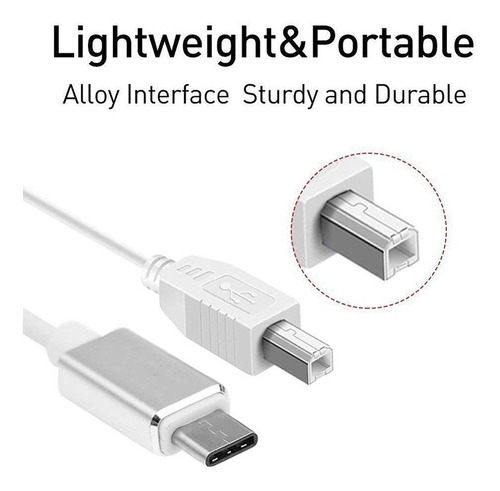 Cable Midi Usb Tipo B A Conector Tipo C, Cable Adaptador, Pi