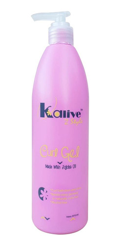 Kalive 2 Style Gel De Rizo De 16 Onzas, Para Cabello Rizado.