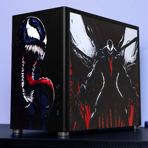 Gabinete Gamer Xtreme Pc Gaming Venom Comic Edition Mini Torre Micro Atx Usb-c Cristal Templado