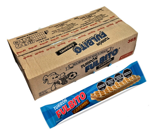 Turron Fulbito Sabor Caramel - Caja X50u
