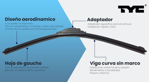 Kit Plumas Limpiaparabrisas Lexus Gx470 2003-2009 Tyc