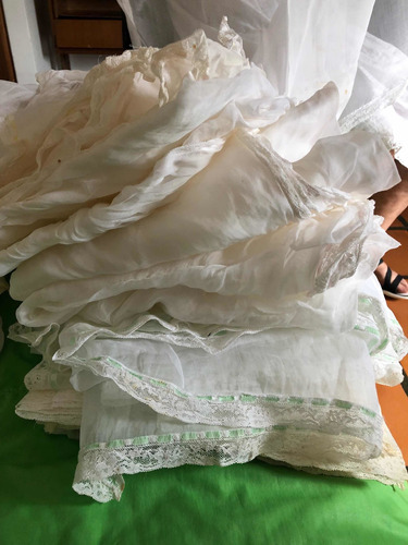 Manteles Elaborados En Organza -tela Importada Cuadrados