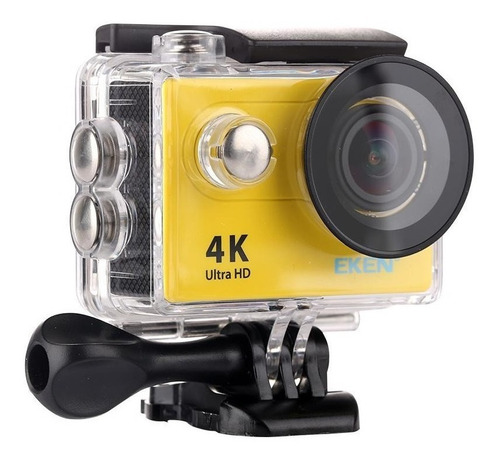 Câmera de vídeo Eken H9R Sport 4K Capacete Controle - amarela