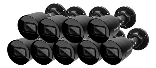 Kit 9 Câmeras Ip 2 Megas 30m Vip 1230 B Black G4 Intelbras Cor Preto