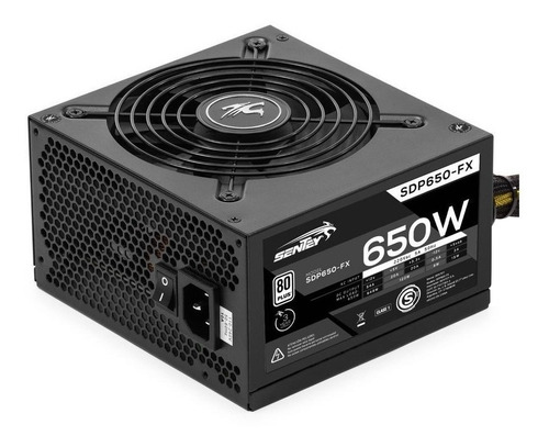 Imagen 1 de 4 de Fuente de alimentación para PC Sentey Solid Power Series SDP650-FX 650W black 220V