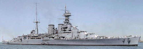 Kit Hms Hood Caça Ao Bismarck # Tanque Canhão 2a Guerra