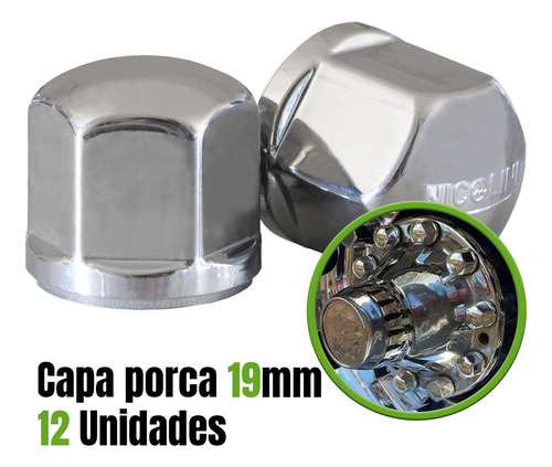 Calota Caminhão 3/4 Mb 608 Vw 7.90 Cargo A 16 17,5 Completo