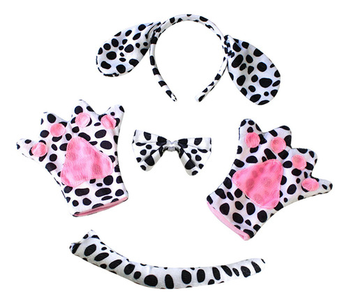 4 Uds. Conjunto De Disfraces De Animales, Adulto Dálmatas